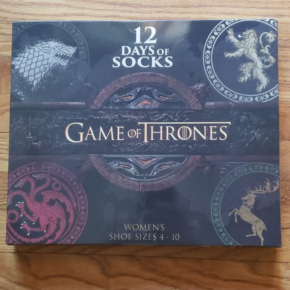 Game of Thrones 12 Days of Socks collection